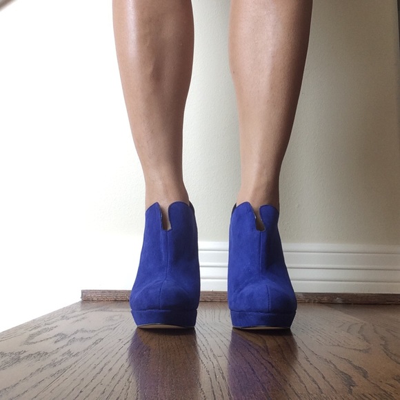 DV by Dolce Vita Blue Suede Booties - Picture 4 of 8